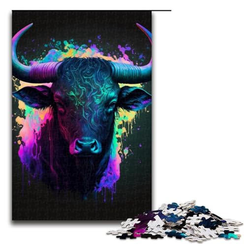 1000 teiliges Puzzle für Erwachsene Fantasy Bull Puzzles für Erwachsene Holzpuzzle anspruchsvolles Spiel 1000 Teile 1000 teiliges Puzzle für Erwachsene Fantasy Bull Puzzles für Erwachsene Holzpuzzle anspruchsvolles Spiel 1000 Teile von QSYFNBZL