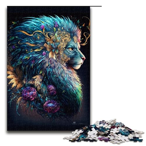 1000 teiliges Puzzle für Erwachsene Fantasy Löwe Puzzle für Lernspiele Herausforderung Spielzeug Kunstwerk Geschenk 1000 Teile 1000 teiliges Puzzle für Erwachsene Fantasy Löwe Puzzle für Lernspiele Herausforderung Spielzeug Kunstwerk Geschenk 1000 Teile von QSYFNBZL