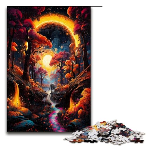 1000 teiliges Puzzle für Erwachsene Fantasy Wald Elefanten Puzzle Hands on Spiel 1000 Teile 1000 teiliges Puzzle für Erwachsene Fantasy Wald Elefanten Puzzle Hands on Spiel 1000 Teile von QSYFNBZL
