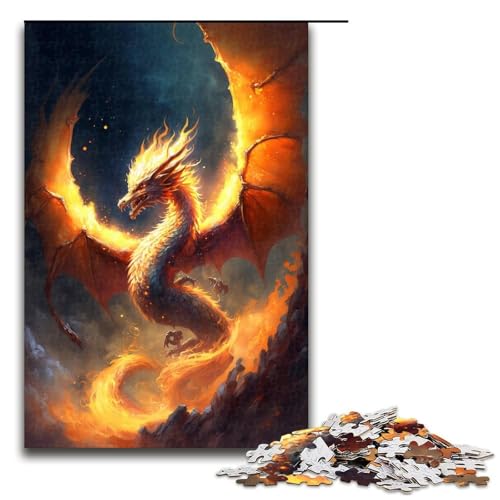 1000 teiliges Puzzle für Erwachsene Feuerdrache im Himmel Puzzle zum Anfassen Spiel 1000 Teile 1000 teiliges Puzzle für Erwachsene Feuerdrache im Himmel Puzzle zum Anfassen Spiel 1000 Teile von QSYFNBZL