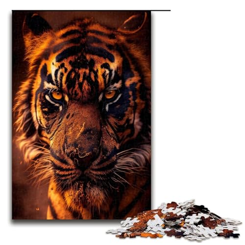 1000 teiliges Puzzle für Erwachsene Fiery Tigers Puzzle Hands on Spiel 1000 PCS 1000 teiliges Puzzle für Erwachsene Fiery Tigers Puzzle Hands on Spiel 1000 PCS von QSYFNBZL