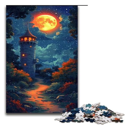 1000 teiliges Puzzle für Erwachsene Leuchtturm bei Nacht Puzzle zum Anfassen Spiel 1000 Teile 1000 teiliges Puzzle für Erwachsene Leuchtturm bei Nacht Puzzle zum Anfassen Spiel 1000 Teile von QSYFNBZL