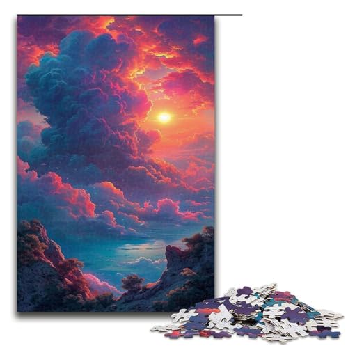 1000 teiliges Puzzle für Erwachsene Meer unter Sonnenuntergang Puzzle zum Anfassen Spiel 1000 Teile 1000 teiliges Puzzle für Erwachsene Meer unter Sonnenuntergang Puzzle zum Anfassen Spiel 1000 Teile von QSYFNBZL