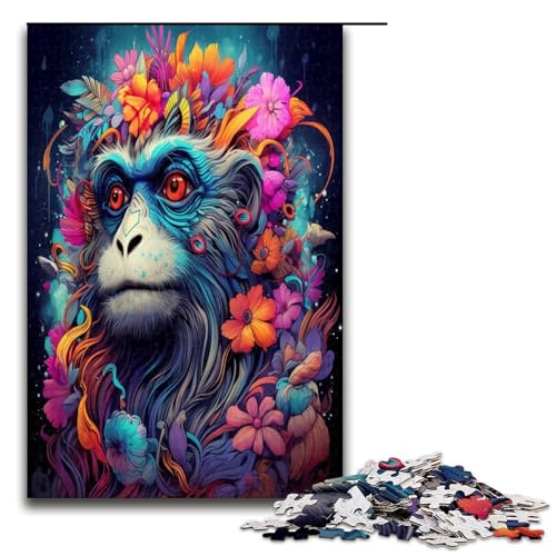 1000 teiliges Puzzle für Erwachsene Psychedelic Monkey Puzzle Hands on Spiel 1000 Teile 1000 teiliges Puzzle für Erwachsene Psychedelic Monkey Puzzle Hands on Spiel 1000 Teile von QSYFNBZL