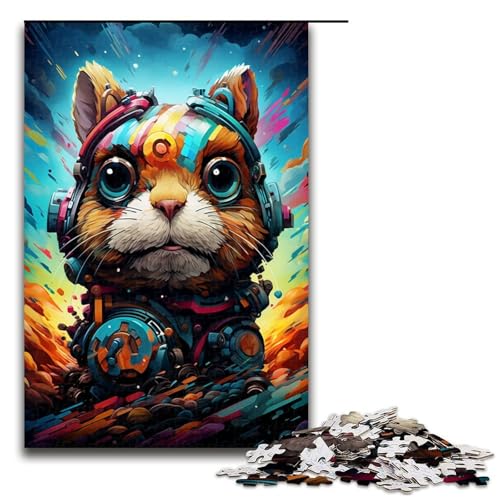 1000 teiliges Puzzle für Erwachsene Roboter Eichhörnchen von SplattersLots Dickes farbiges Puzzle Kunstwerk Geburtstagsgeschenk Wandkunst 1000 Teile 1000 teiliges Puzzle für Erwachsene Roboter Eichhörnchen von SplattersLots Dickes farbiges Puzzle Kunstwerk Geburtstagsgeschenk Wandkunst 1000 Teile von QSYFNBZL