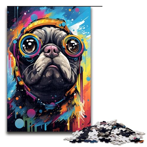 1000 teiliges Puzzle für Erwachsene Roboter Mops von SplattersLots of Thick Coloured Clouds Puzzles für Erwachsene Holzpuzzle anspruchsvolles Spiel 75 x 50 cm 1000 teiliges Puzzle für Erwachsene Roboter Mops von SplattersLots of Thick Coloured Clouds Puzzles für Erwachsene Holzpuzzle anspruchsvolles Spiel 75 x 50 cm von QSYFNBZL