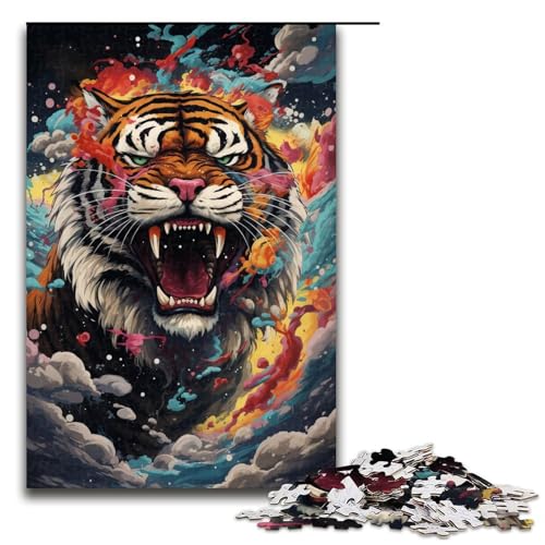 1000 teiliges Puzzle für Erwachsene Robotertiger von SplattersLots Dicke farbige Wolken Puzzles für Erwachsene Holzpuzzle anspruchsvolles Spiel 1000 Teile 1000 teiliges Puzzle für Erwachsene Robotertiger von SplattersLots Dicke farbige Wolken Puzzles für Erwachsene Holzpuzzle anspruchsvolles Spiel 1000 Teile von QSYFNBZL