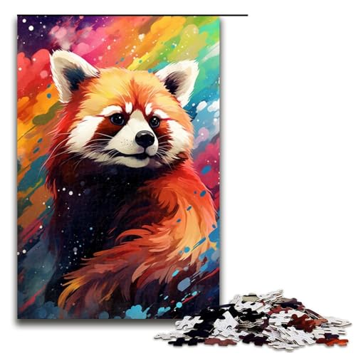 1000 teiliges Puzzle für Erwachsene Roter Panda und Schmetterling von SplattersLots Bunte Puzzles für Erwachsene Holzpuzzle anspruchsvolles Spiel 75 x 50 cm 1000 teiliges Puzzle für Erwachsene Roter Panda und Schmetterling von SplattersLots Bunte Puzzles für Erwachsene Holzpuzzle anspruchsvolles Spiel 75 x 50 cm von QSYFNBZL