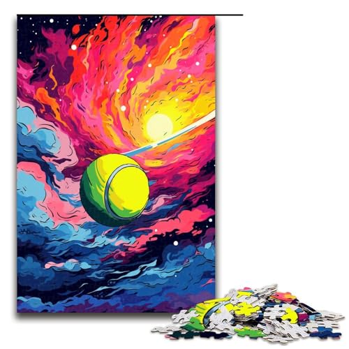 1000 teiliges Puzzle für Erwachsene Tennisball von SplattersLots of Thick Coloured Cloud Puzzles für Erwachsene Holzpuzzle anspruchsvolles Spiel 1000 Teile 1000 teiliges Puzzle für Erwachsene Tennisball von SplattersLots of Thick Coloured Cloud Puzzles für Erwachsene Holzpuzzle anspruchsvolles Spiel 1000 Teile von QSYFNBZL