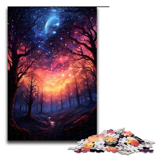 1000 teiliges Puzzle für Erwachsene Wald mit Sternen Puzzles für Erwachsene Holzpuzzle anspruchsvolles Spiel 1000 Teile 1000 teiliges Puzzle für Erwachsene Wald mit Sternen Puzzles für Erwachsene Holzpuzzle anspruchsvolles Spiel 1000 Teile von QSYFNBZL