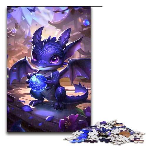 1000 teiliges Puzzle für Erwachsene lila Drachenbaby Puzzle für Lernspiele Herausforderung Spielzeug Kunstwerk Geschenk 1000 Teile 1000 teiliges Puzzle für Erwachsene lila Drachenbaby Puzzle für Lernspiele Herausforderung Spielzeug Kunstwerk Geschenk 1000 Teile von QSYFNBZL