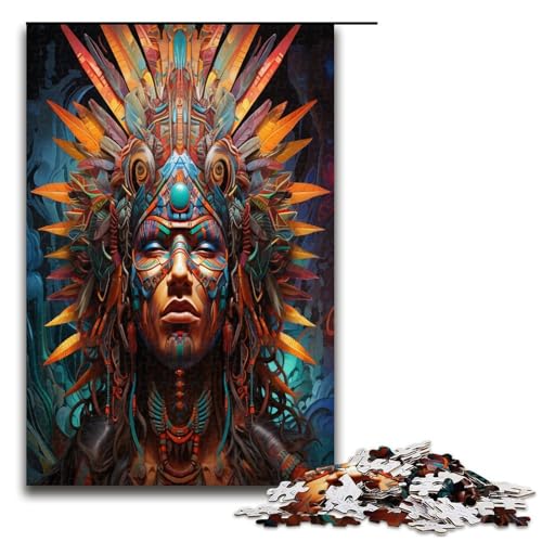 1000 teiliges Puzzle für Erwachsene psychedelisches Cherokee Indianer Puzzle praktisches Spiel 1000 Teile 1000 teiliges Puzzle für Erwachsene psychedelisches Cherokee Indianer Puzzle praktisches Spiel 1000 Teile von QSYFNBZL