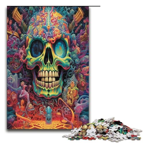 1000 teiliges Puzzle für Erwachsene psychedelisches Totenkopf Spiel Puzzles ganze Familie 1000 PCS 1000 teiliges Puzzle für Erwachsene psychedelisches Totenkopf Spiel Puzzles ganze Familie 1000 PCS von QSYFNBZL
