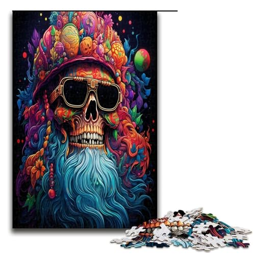 1000 teiliges Puzzle für Erwachsene psychedelisches Weihnachtsmann Skelett Puzzle praktisches Spiel 1000 Teile 1000 teiliges Puzzle für Erwachsene psychedelisches Weihnachtsmann Skelett Puzzle praktisches Spiel 1000 Teile von QSYFNBZL
