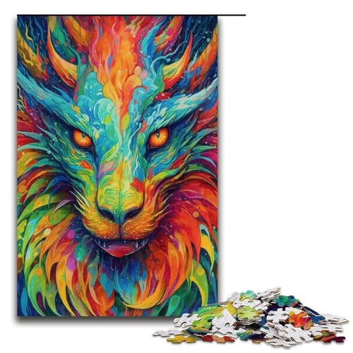 Bunter Drache 1000 teiliges Puzzle für Erwachsene als Geschenk geeignet für Jugendliche ab 14 Jahren 1000 Teile Bunter Drache 1000 teiliges Puzzle für Erwachsene als Geschenk geeignet für Jugendliche ab 14 Jahren 1000 Teile von QSYFNBZL