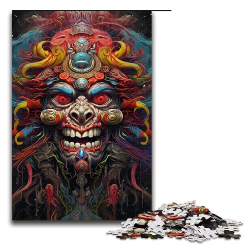 Puzzle 1000 Teile Dämonenmasken Puzzle für Erwachsene Holz Lernspiel Herausforderung Spielzeug 1000 PCS Puzzle 1000 Teile Dämonenmasken Puzzle für Erwachsene Holz Lernspiel Herausforderung Spielzeug 1000 PCS von QSYFNBZL