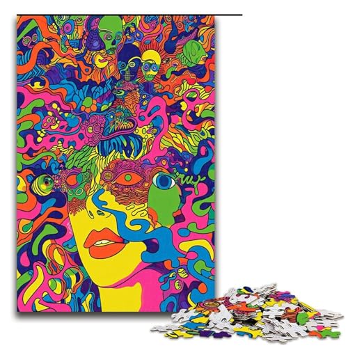 Puzzle 1000 Teile Ecstasy Eyes Puzzle für Erwachsene Holz Lernspiel Herausforderung Spielzeug 1000 PCS Puzzle 1000 Teile Ecstasy Eyes Puzzle für Erwachsene Holz Lernspiel Herausforderung Spielzeug 1000 PCS von QSYFNBZL