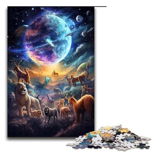 Puzzle 1000 Teile Planet Tierwelt Puzzle für Erwachsene Holz Lernspiel Herausforderung Spielzeug 1000 PCS Puzzle 1000 Teile Planet Tierwelt Puzzle für Erwachsene Holz Lernspiel Herausforderung Spielzeug 1000 PCS von QSYFNBZL