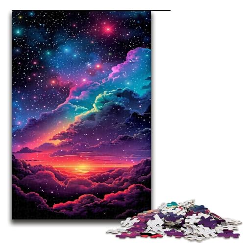 Puzzle 1000 Teile Regenbogenwolken Puzzle für Erwachsene Holz Lernspiel Herausforderung Spielzeug 1000 PCS Puzzle 1000 Teile Regenbogenwolken Puzzle für Erwachsene Holz Lernspiel Herausforderung Spielzeug 1000 PCS von QSYFNBZL