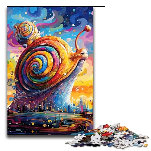 Puzzle 1000 Teile Roboterschnecke von SplattersLots of Thick Coloured Cloud Jigsaw für Erwachsene Holz Lernspiel Challenge Toy 1000 PCS Puzzle 1000 Teile Roboterschnecke von SplattersLots of Thick Coloured Cloud Jigsaw für Erwachsene Holz Lernspiel Challenge Toy 1000 PCS von QSYFNBZL