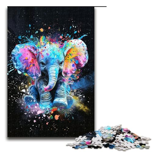 Puzzle 1000 Teile für Erwachsene Bunte Elefantenbabys praktisches Spiel einzigartige Heimdekoration und Geschenke 1000 Teile Puzzle 1000 Teile für Erwachsene Bunte Elefantenbabys praktisches Spiel einzigartige Heimdekoration und Geschenke 1000 Teile von QSYFNBZL