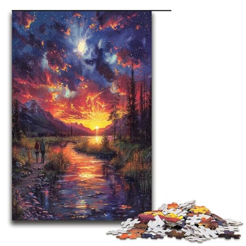 Puzzle für Erwachsene 1000 Teile Berge bei Sonnenuntergang Puzzlespiele Spielzeug Geschenk geeignet für die Schreibtischdekoration 1000 Teile Puzzle für Erwachsene 1000 Teile Berge bei Sonnenuntergang Puzzlespiele Spielzeug Geschenk geeignet für die Schreibtischdekoration 1000 Teile von QSYFNBZL