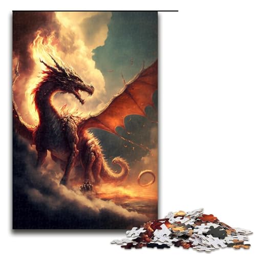 Puzzle für Erwachsene 1000 Teile Feuerdrache im Himmel Puzzle Spiele Spielzeug Geschenk geeignet für die Schreibtischdekoration 1000 Teile Puzzle für Erwachsene 1000 Teile Feuerdrache im Himmel Puzzle Spiele Spielzeug Geschenk geeignet für die Schreibtischdekoration 1000 Teile von QSYFNBZL