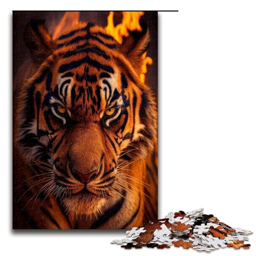 Puzzle für Erwachsene 1000 Teile Fiery Tigers Puzzle Lernspiele für Zuhause DIY Spielzeug tolles Geschenk für Spiele 1000 Teile Puzzle für Erwachsene 1000 Teile Fiery Tigers Puzzle Lernspiele für Zuhause DIY Spielzeug tolles Geschenk für Spiele 1000 Teile von QSYFNBZL