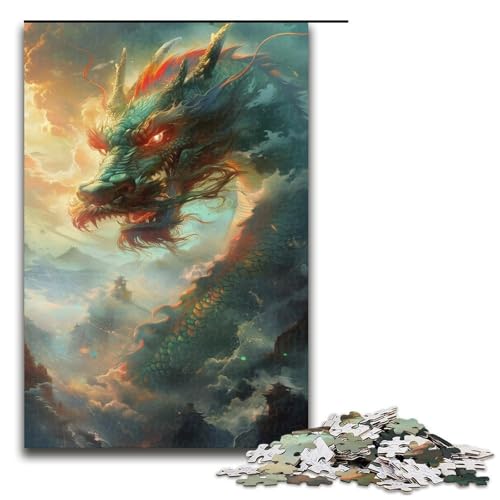 Puzzle für Erwachsene 1000 Teile Grüner Drache Puzzle Lernspiele für Zuhause DIY Spielzeug tolles Geschenk für Spiele 1000 Teile Puzzle für Erwachsene 1000 Teile Grüner Drache Puzzle Lernspiele für Zuhause DIY Spielzeug tolles Geschenk für Spiele 1000 Teile von QSYFNBZL