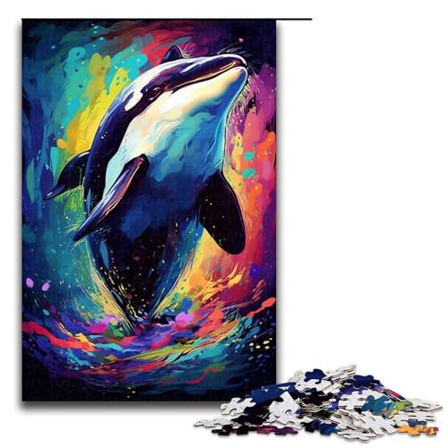 Puzzle für Erwachsene 1000 Teile Killerwal ist von Spritzern umgeben im Stil Puzzle für Erwachsene Holz Familienspiele Weihnachts und Geburtstagsgeschenke 75 x 50 cm Puzzle für Erwachsene 1000 Teile Killerwal ist von Spritzern umgeben im Stil Puzzle für Erwachsene Holz Familienspiele Weihnachts und Geburtstagsgeschenke 75 x 50 cm von QSYFNBZL