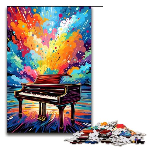 Puzzle für Erwachsene 1000 Teile Klavier ist von Spritzern umgeben viele Bunte Puzzles Spiele Spielzeug Geschenk geeignet als Schreibtischdekoration 75 x 50 cm Puzzle für Erwachsene 1000 Teile Klavier ist von Spritzern umgeben viele Bunte Puzzles Spiele Spielzeug Geschenk geeignet als Schreibtischdekoration 75 x 50 cm von QSYFNBZL