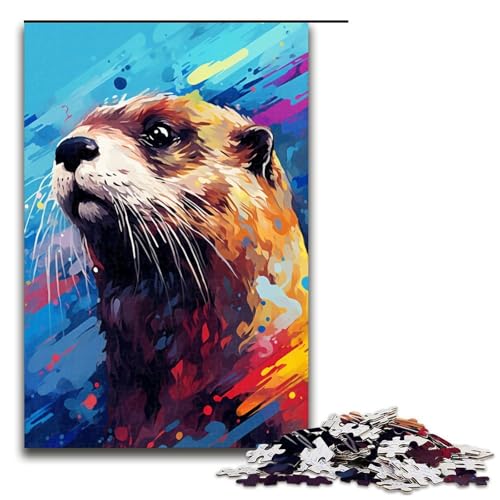 Puzzle für Erwachsene 1000 Teile Otter von Splatters Viele Bunte Wolken am Himmel Holzpuzzle Lernspielzeug Familienspiele 75 x 50 cm Puzzle für Erwachsene 1000 Teile Otter von Splatters Viele Bunte Wolken am Himmel Holzpuzzle Lernspielzeug Familienspiele 75 x 50 cm von QSYFNBZL