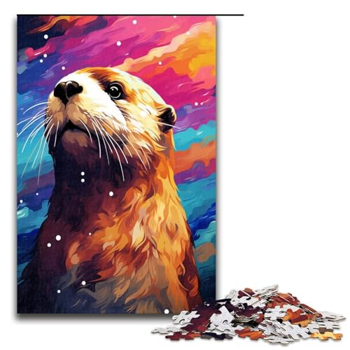 Puzzle für Erwachsene 1000 Teile Otter von Splatters viele Bunte Wolken am Himmel Puzzle Spiele Spielzeug Geschenk geeignet als Schreibtischdekoration 75 x 50 cm Puzzle für Erwachsene 1000 Teile Otter von Splatters viele Bunte Wolken am Himmel Puzzle Spiele Spielzeug Geschenk geeignet als Schreibtischdekoration 75 x 50 cm von QSYFNBZL