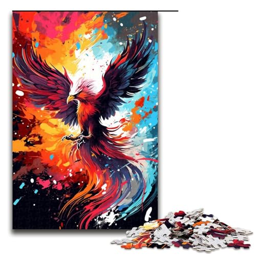 Puzzle für Erwachsene 1000 Teile Phoenix ist von Spritzern umgeben viele Bunte Puzzles Lernspiele für Zuhause DIY Spielzeug tolles Geschenk für Spiele 75 x 50 cm Puzzle für Erwachsene 1000 Teile Phoenix ist von Spritzern umgeben viele Bunte Puzzles Lernspiele für Zuhause DIY Spielzeug tolles Geschenk für Spiele 75 x 50 cm von QSYFNBZL