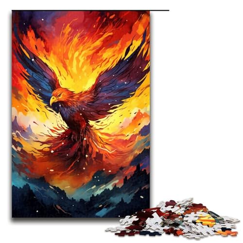 Puzzle für Erwachsene 1000 Teile Phoenix ist von Spritzern umgeben viele Bunte Puzzles für die ganze Familie tolles Geschenk für Teenager ab 14 Jahren 75 x 50 cm Puzzle für Erwachsene 1000 Teile Phoenix ist von Spritzern umgeben viele Bunte Puzzles für die ganze Familie tolles Geschenk für Teenager ab 14 Jahren 75 x 50 cm von QSYFNBZL