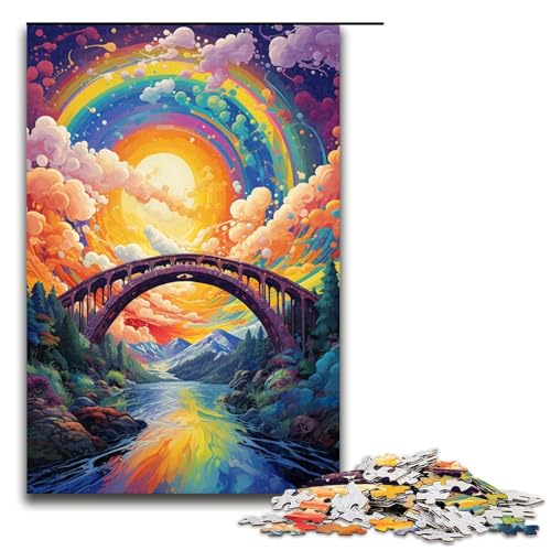 Puzzle für Erwachsene 1000 Teile Regenbogenbrücke von SplattersLots Dickes buntes Puzzle Lernspiele für Zuhause DIY Spielzeug tolles Geschenk für Spiele 75 x 50 cm Puzzle für Erwachsene 1000 Teile Regenbogenbrücke von SplattersLots Dickes buntes Puzzle Lernspiele für Zuhause DIY Spielzeug tolles Geschenk für Spiele 75 x 50 cm von QSYFNBZL