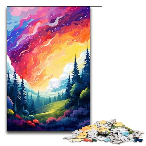 Puzzle für Erwachsene 1000 Teile Regenbogenwald von SplattersLots Dickes buntes Puzzle Lernspiele für Zuhause DIY Spielzeug tolles Geschenk für Spiele 75 x 50 cm Puzzle für Erwachsene 1000 Teile Regenbogenwald von SplattersLots Dickes buntes Puzzle Lernspiele für Zuhause DIY Spielzeug tolles Geschenk für Spiele 75 x 50 cm von QSYFNBZL
