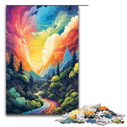 Puzzle für Erwachsene 1000 Teile Regenbogenwald von SplattersLots Dickes buntes Puzzle Lernspiele für Zuhause DIY Spielzeug tolles Geschenk für Spiele 75 x 50 cm Puzzle für Erwachsene 1000 Teile Regenbogenwald von SplattersLots Dickes buntes Puzzle Lernspiele für Zuhause DIY Spielzeug tolles Geschenk für Spiele 75 x 50 cm von QSYFNBZL