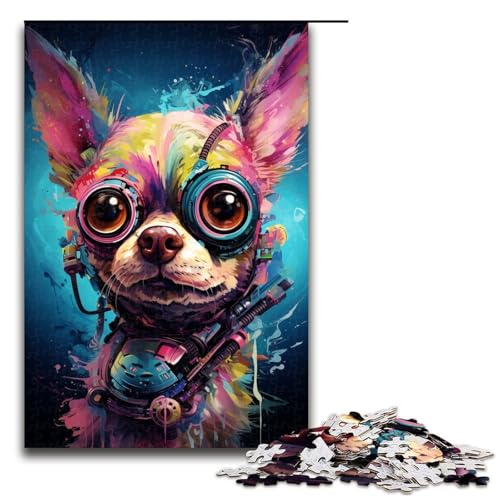 Puzzle für Erwachsene 1000 Teile Roboter Chihuahua von SplattersLots Dickes farbiges Puzzle Lernspiele für Zuhause DIY Spielzeug tolles Geschenk für Spiele 75 x 50 cm Puzzle für Erwachsene 1000 Teile Roboter Chihuahua von SplattersLots Dickes farbiges Puzzle Lernspiele für Zuhause DIY Spielzeug tolles Geschenk für Spiele 75 x 50 cm von QSYFNBZL