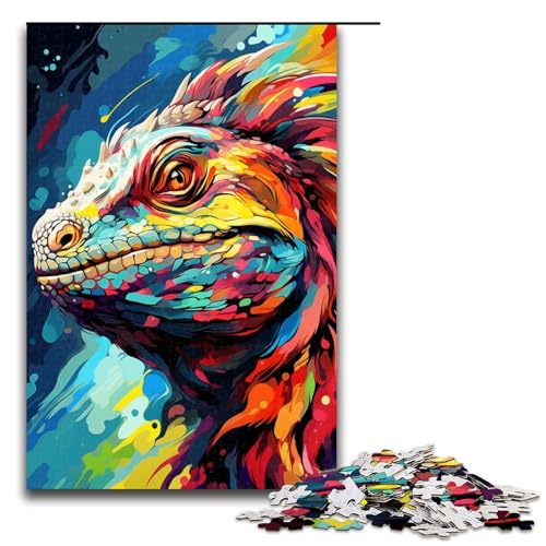 Puzzle für Erwachsene 1000 Teile Roboter Eidechse von SplattersLots Dicke Bunte Farben unmögliches Puzzle Familienspiel Stressabbau schwierige Herausforderung 75 x 50 cm Puzzle für Erwachsene 1000 Teile Roboter Eidechse von SplattersLots Dicke Bunte Farben unmögliches Puzzle Familienspiel Stressabbau schwierige Herausforderung 75 x 50 cm von QSYFNBZL