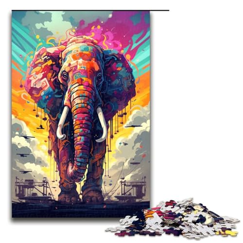 Puzzle für Erwachsene 1000 Teile Roboter Elefant von SplattersLots Dicke Bunte Puzzles Spielspielzeug lustig 75 x 50 cm Puzzle für Erwachsene 1000 Teile Roboter Elefant von SplattersLots Dicke Bunte Puzzles Spielspielzeug lustig 75 x 50 cm von QSYFNBZL