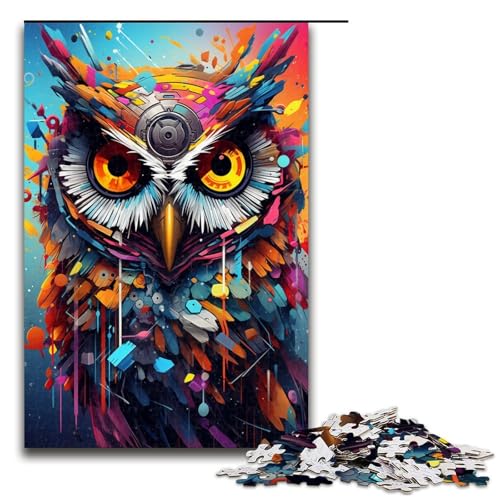 Puzzle für Erwachsene 1000 Teile Roboter Eule von Splatters Viele Dicke Bunte Wolken Spielzeug Denkspiel ganze Familie 75 x 50 cm Puzzle für Erwachsene 1000 Teile Roboter Eule von Splatters Viele Dicke Bunte Wolken Spielzeug Denkspiel ganze Familie 75 x 50 cm von QSYFNBZL