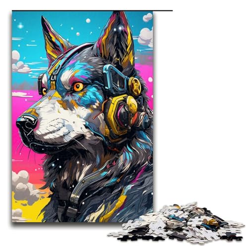 Puzzle für Erwachsene 1000 Teile Roboter Husky von Splatters Viele Dicke farbige Wolken Puzzles für Kinder Holzpuzzle dekomprimierendes intellektuelles Lernspielzeug 75 x 50 cm Puzzle für Erwachsene 1000 Teile Roboter Husky von Splatters Viele Dicke farbige Wolken Puzzles für Kinder Holzpuzzle dekomprimierendes intellektuelles Lernspielzeug 75 x 50 cm von QSYFNBZL
