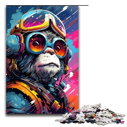 Puzzle für Erwachsene 1000 Teile Roboter Mokey von SplattersLots Dickes farbiges Wolken Puzzle jedes Teil ist einzigartig anspruchsvolles Familienspiel 75 x 50 cm Puzzle für Erwachsene 1000 Teile Roboter Mokey von SplattersLots Dickes farbiges Wolken Puzzle jedes Teil ist einzigartig anspruchsvolles Familienspiel 75 x 50 cm von QSYFNBZL