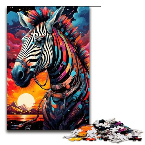 Puzzle für Erwachsene 1000 Teile Roboter Zebra von SplattersLots Dickes farbiges Wolken Puzzle Lernspiele für Zuhause DIY Spielzeug tolles Geschenk für Spiele 1000 Teile Puzzle für Erwachsene 1000 Teile Roboter Zebra von SplattersLots Dickes farbiges Wolken Puzzle Lernspiele für Zuhause DIY Spielzeug tolles Geschenk für Spiele 1000 Teile von QSYFNBZL
