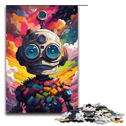 Puzzle für Erwachsene 1000 Teile Roboter von Splatters Viele Dicke Bunte Wolken am Himmel Holzpuzzle Lernspielzeug Familienspiele 75 x 50 cm Puzzle für Erwachsene 1000 Teile Roboter von Splatters Viele Dicke Bunte Wolken am Himmel Holzpuzzle Lernspielzeug Familienspiele 75 x 50 cm von QSYFNBZL