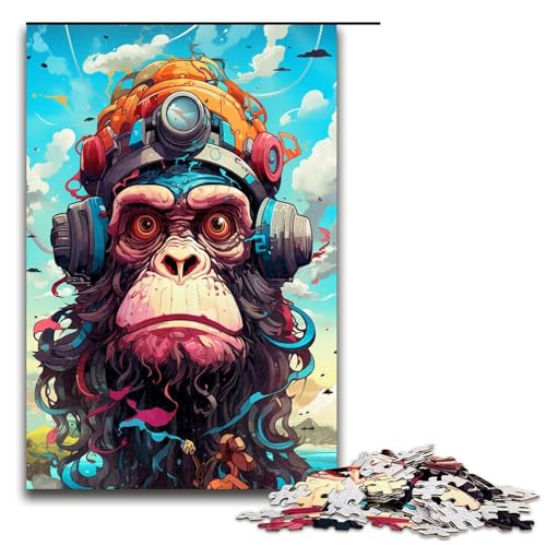Puzzle für Erwachsene 1000 Teile Roboteraffe von SplattersLots Dickes buntes Puzzle Lernspiele für Zuhause DIY Spielzeug tolles Geschenk für Spiele 75 x 50 cm Puzzle für Erwachsene 1000 Teile Roboteraffe von SplattersLots Dickes buntes Puzzle Lernspiele für Zuhause DIY Spielzeug tolles Geschenk für Spiele 75 x 50 cm von QSYFNBZL
