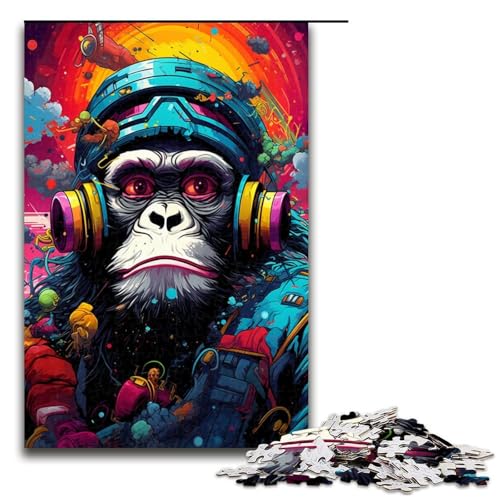 Puzzle für Erwachsene 1000 Teile Roboteraffe von SplattersLots Dickes buntes Puzzle Lernspiele für Zuhause DIY Spielzeug tolles Geschenk für Spiele 75 x 50 cm Puzzle für Erwachsene 1000 Teile Roboteraffe von SplattersLots Dickes buntes Puzzle Lernspiele für Zuhause DIY Spielzeug tolles Geschenk für Spiele 75 x 50 cm von QSYFNBZL