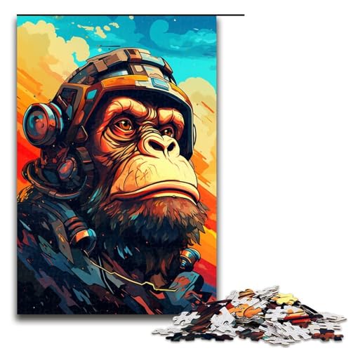 Puzzle für Erwachsene 1000 Teile Roboteraffe von SplattersLots Dickes buntes Puzzle Lernspiele für Zuhause DIY Spielzeug tolles Geschenk für Spiele 75 x 50 cm Puzzle für Erwachsene 1000 Teile Roboteraffe von SplattersLots Dickes buntes Puzzle Lernspiele für Zuhause DIY Spielzeug tolles Geschenk für Spiele 75 x 50 cm von QSYFNBZL