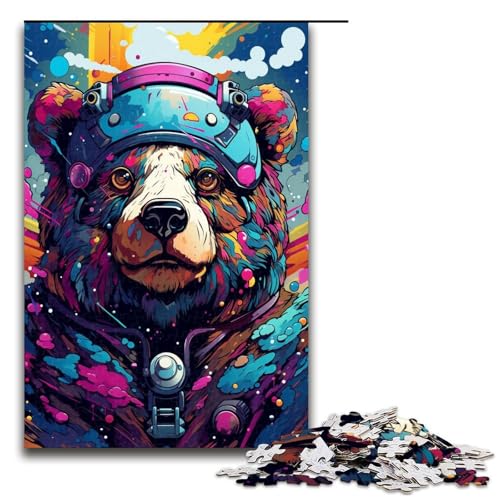 Puzzle für Erwachsene 1000 Teile Roboterbär von SplattersLots of Thick Coloured Clouds Holzpuzzle Lernspielzeug Familienspiele 75 x 50 cm Puzzle für Erwachsene 1000 Teile Roboterbär von SplattersLots of Thick Coloured Clouds Holzpuzzle Lernspielzeug Familienspiele 75 x 50 cm von QSYFNBZL